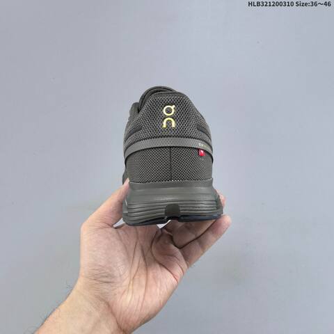 On Cloud 6 Olive Grey Gold EU 36-46 Running Shoe Running Sneakers - Unisex (BS-69686)