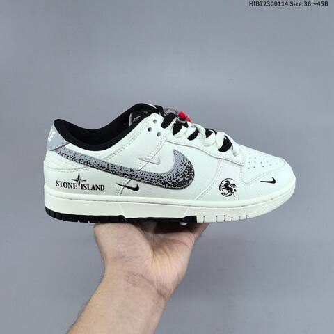 Nike SB Dunk Low White Black Red EU 36-45 Skate Shoe - Unisex (BS-61991)