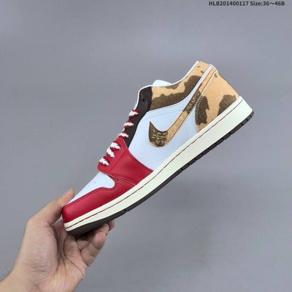 Jordan Air Jordan 1 Low OG White/Red/Brown/Tan EU 36-46 casual
