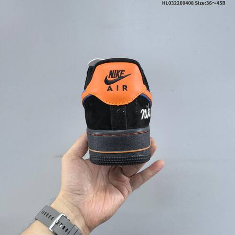 Nike Air Force 1 Low Black Orange Blue White EU 36-45 Sneaker - Unisex (BS-60872)
