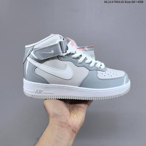 Nike Air Force 1 Mid 07 Grey White EU 36-45 Sneaker - Unisex (BS-61909)