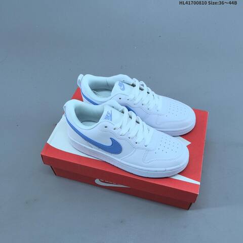 Nike Court Borough Low 2 GS White Black Red EU 36-44 Skate Shoe - Unisex (BS-59890)