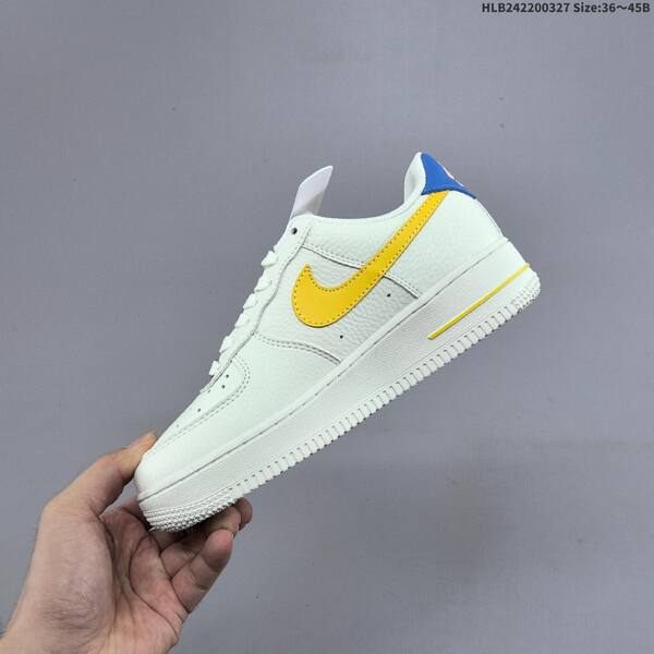 Nike Air Force 1 07 FZ1151-100 off white yellow blue EU 36-45 sneaker