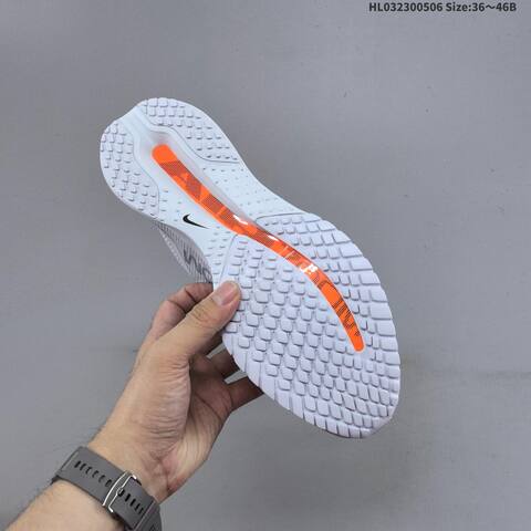 Nike Pegasus Premium Airscape White Black Orange EU 36-46 Running Shoe - Unisex (BS-60467)