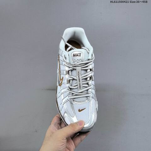Nike P-6000 White Silver Brown Gold EU 36-45 Running Shoe - Unisex (BS-60600)