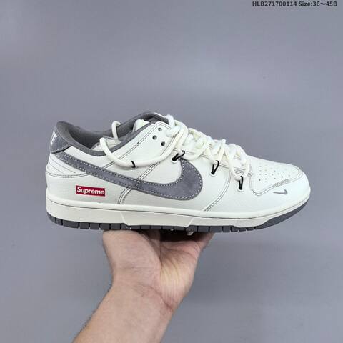 Nike Dunk SB Low Supreme Off White Navy Grey Red EU 36-45 Skate Shoe - Unisex (BS-61999)