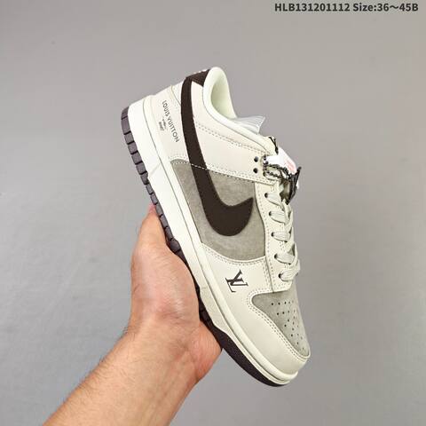Nike SB Dunk Low Beige Navy Red Brown EU 36-45 Skate Shoe - Unisex (BS-63822)