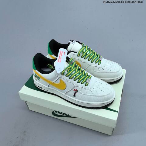 Nike Air Force 1 07 Low Off White Grey Red Brown Navy EU 36-45 Sneaker - Unisex (BS-60283)