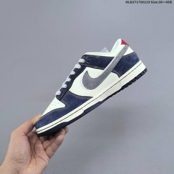 Nike SB Dunk Low white navy grey red EU 36-45 skate shoe