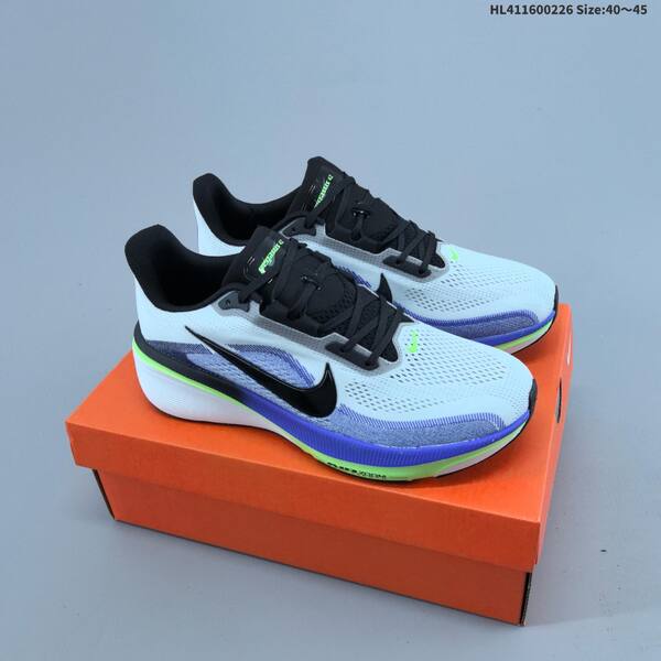 Nike Air Zoom Pegasus 42 white purple black neon green orange EU 40-45 running shoe