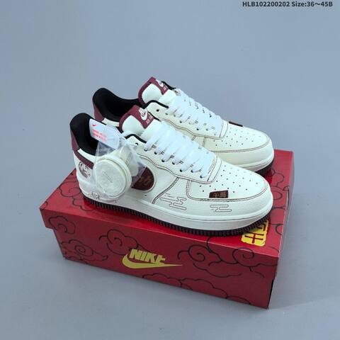 Nike Air Force 1 Off White Black Red EU 36-45 Sneaker - Unisex (BS-61586)