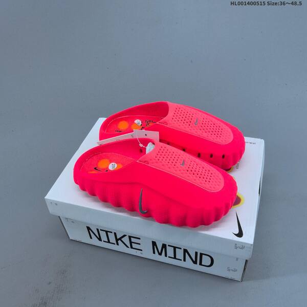 Nike Mind 001 black bright red grey EU 36-48 5 slides