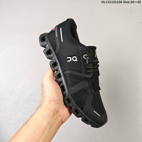 On Running Cloud 5 All Black EU 36-45 Running Shoe Running Sneakers - Unisex (BS-69826)