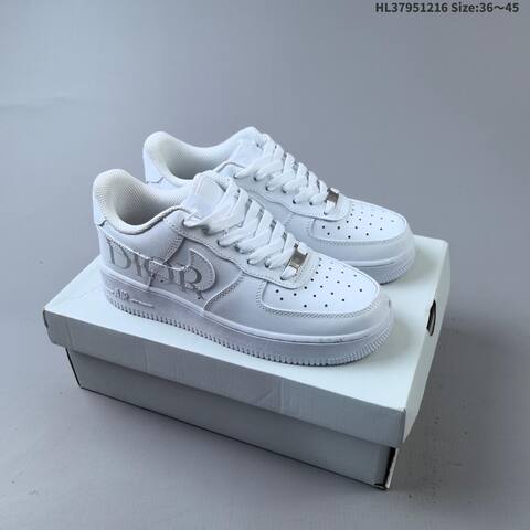 Nike Air Force 1 07 White Gold Black EU 36-45 Sneaker - Unisex (BS-62634)
