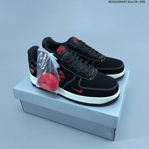 Nike Air Force 1 07 LV8 Black Brown Beige EU 36-45 Sneaker - Unisex (BS-62172)