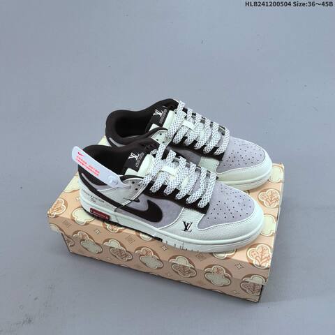 Nike Dunk SB Low Off White Grey Dark Brown EU 36 45 Skate Shoe EU 36-45 - Unisex (BS-60527)