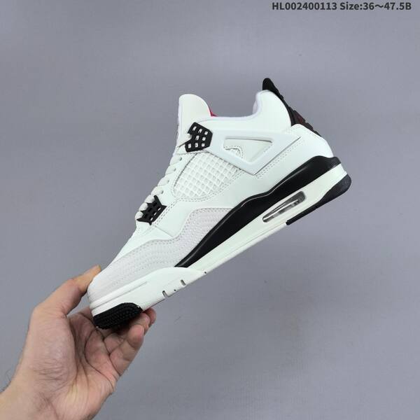 Jordan Air Jordan 4 Retro white/black/red 36~47.5 basketball