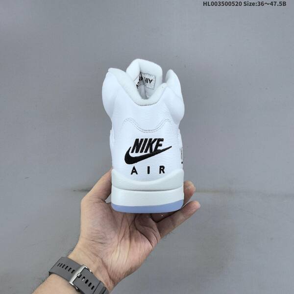 Jordan Air Jordan 5 Retro white/silver 36~47.5 basketball