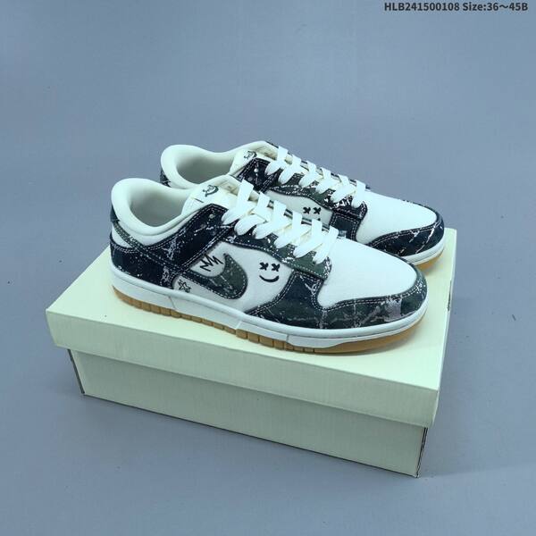 Nike Dunk Low white brown blue EU 36-45 skate shoe