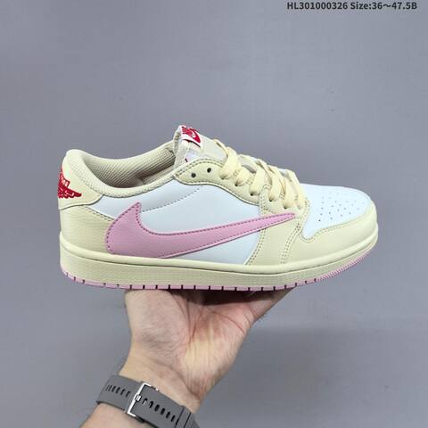 Nike Air Jordan 1 x Travis Scott AIR JORDAN IQ7604-101 35 5 36 36 5 37 5 38 Lifestyle - Women's (BS-66435)