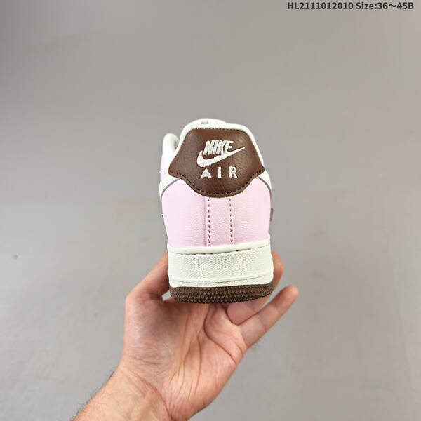 Nike Air Force 1 07 Low pink white brown silver EU 36-45 sneaker