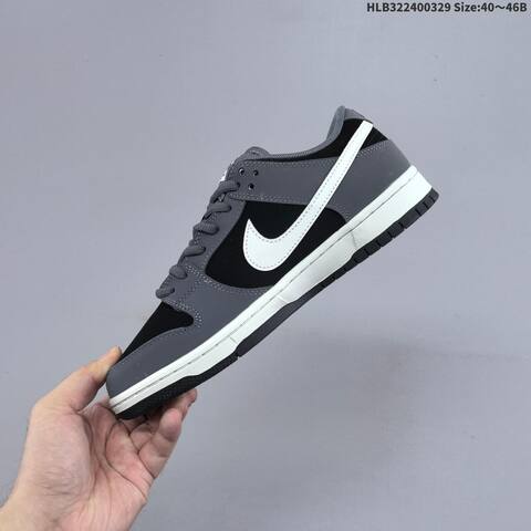 Nike Dunk SB Low Grey Black White EU 40-46 Skate Shoe - Men's (BS-61047)