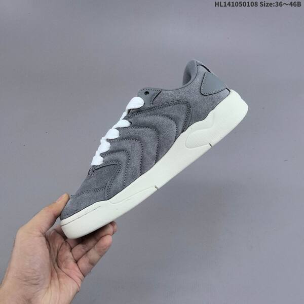 Jordan Session 90 grey/white/cream with black laces 36~46B casual