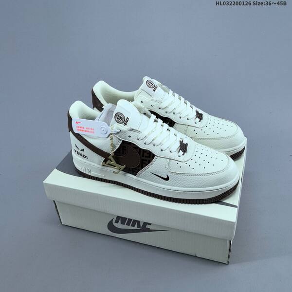 Nike Air Force 1 07 Low black red off white navy EU 36-45 sneaker