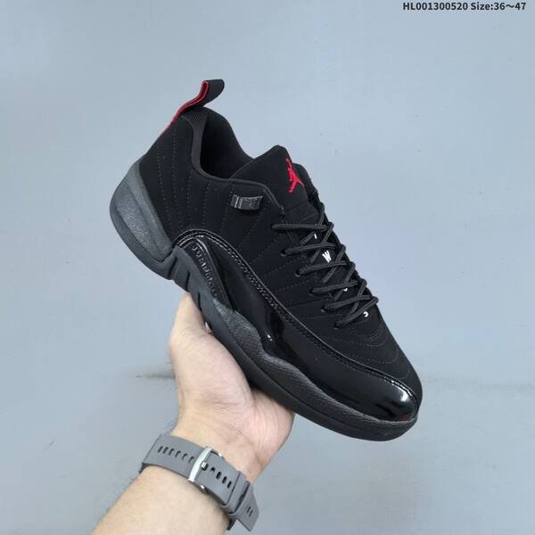 Jordan Air Jordan 12 Retro Low black / red / grey 36~47 basketball