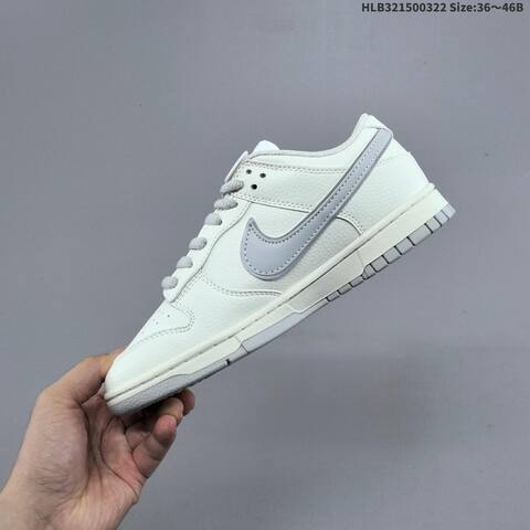 Nike SB Dunk Low Supreme Off White Light Grey EU 36-46 Skate Shoe - Unisex (BS-61186)