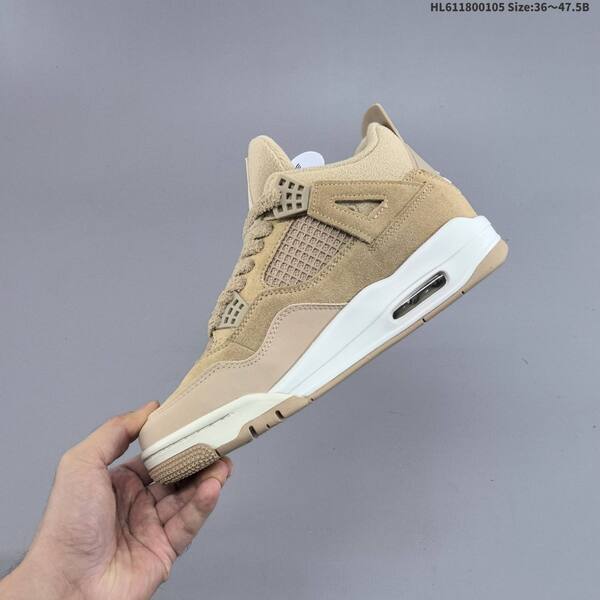 Jordan Air Jordan 4 Retro beige/taupe/white 36~47.5 basketball