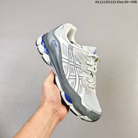 ASICS GEL-NYC White Grey Blue EU 36-45 Running Shoe Running Sneakers - Unisex (BS-69244)