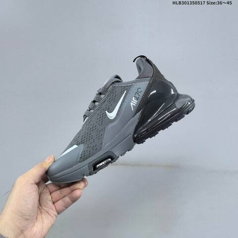 Nike Air Max 270 Flyknit Purple Grey Black Rose Gold EU 36-45 Running Shoe - Unisex (BS-60311)