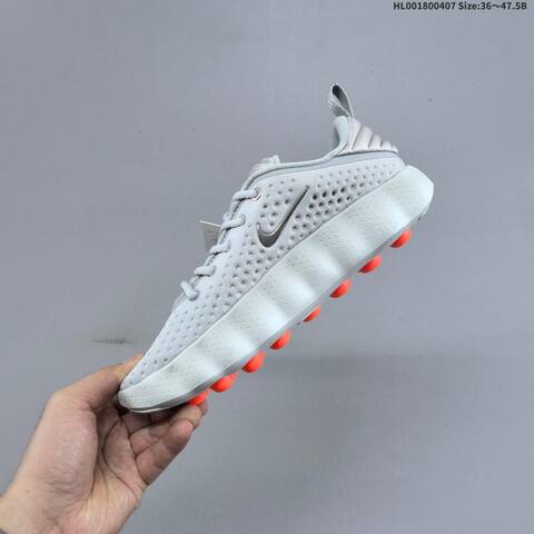 Nike Mind 002 Light Grey Silver Bright Orange EU 36-47 5 Running Shoe - Unisex (BS-60907)