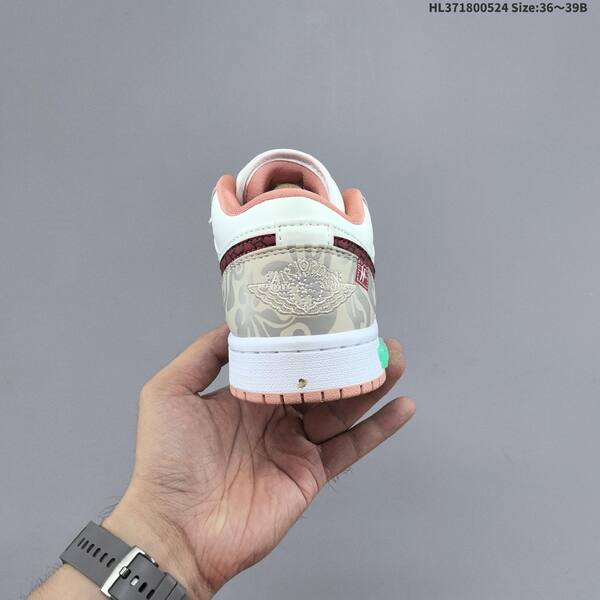 Nike Air Jordan 1 Low cream/pink/red/grey EU 36-39 lifestyle