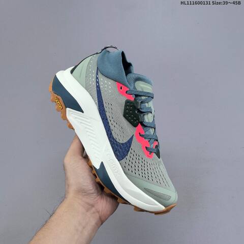 Nike ACG Zegama Trail 2 HV8113-400 Slate Blue Navy Hot Pink White Gum Brown EU 39-45 Trail Shoe - Unisex (BS-61612)