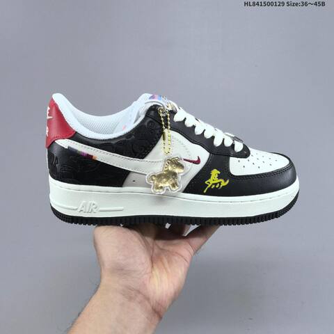 Nike Air Force 1 07 FZ1151-100 White Black Red Yellow EU 36-45 Sneaker - Unisex (BS-61678)
