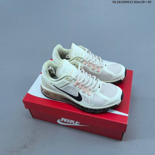 Nike Air Max 2013 white metallic silver black EU 39-45 running shoe