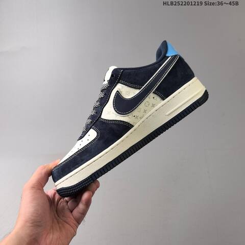 Nike Air Force 1 07 LV8 Navy White Light Blue EU 36-45 Sneaker - Unisex (BS-62563)