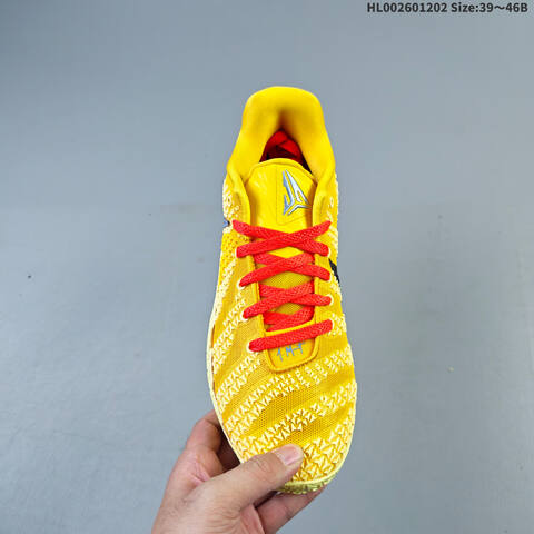 Nike Ja 3 Hustle And Flow Yellow Red Black Cream EU 39-46 Basketball Shoe - Unisex (BS-62886)