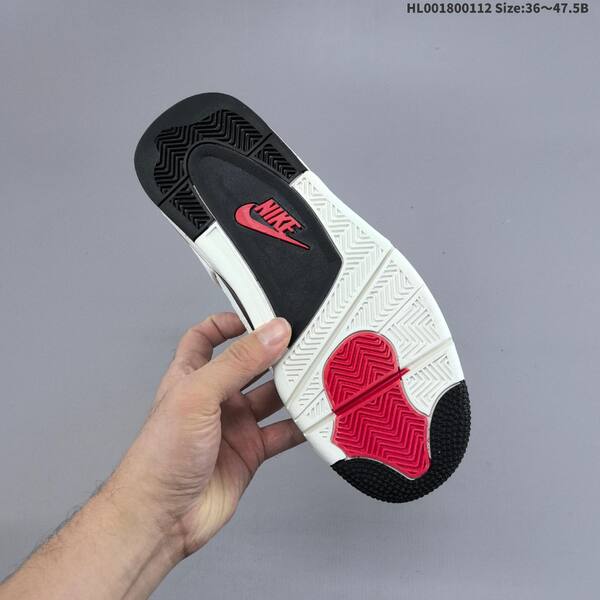Jordan Air Jordan 4 Retro white/black/red 36~47.5 basketball