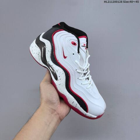 Nike Air Zoom Flight 96 White Black Red Purple Yellow EU 40-45 Basketball Shoe - Men's (BS-61697)