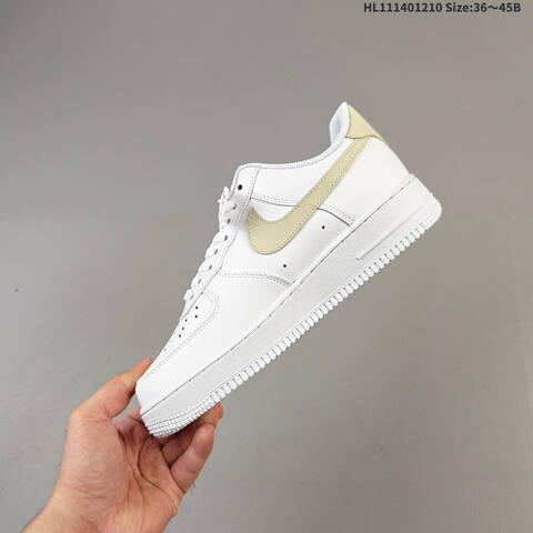 Nike Air Force 1 07 White Light Gold EU 36-45 Sneaker - Unisex (BS-62784)