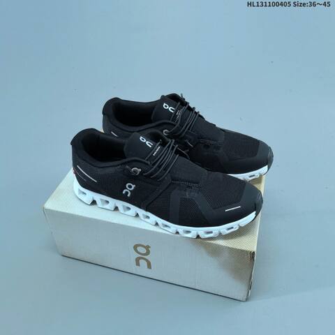 On Running Cloud 5 Black Or Grey White EU 36-45 Running Shoe Running Sneakers - Unisex (BS-69639)