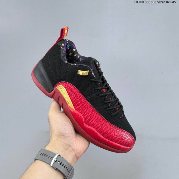 Jordan Air Jordan 12 Retro Low SE "Super Bowl" Black/Red/Gold EU 36-45 basketball