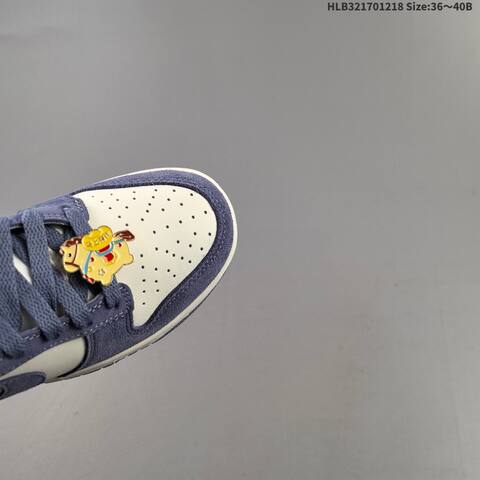 Nike SB Dunk Low Pro Slate Blue White EU 36-40 Skate Shoe - Unisex (BS-62590)