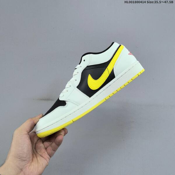 Jordan Air Jordan 1 Low black/white/yellow 35.5-47.5 basketball