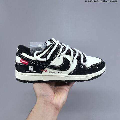 Nike SB Dunk Low Off White Black Dark Grey EU 36-45 Skate Shoe - Unisex (BS-62089)