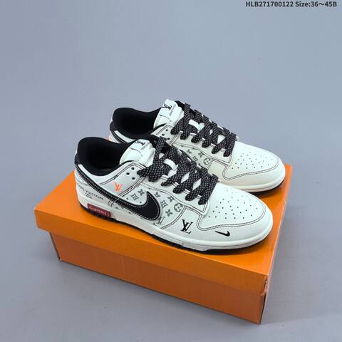 Nike Dunk SB Low Off White Black Grey Orange EU 36-45 Skate Shoe - Unisex (BS-61835)
