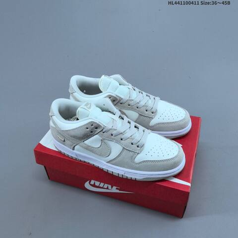 Nike Dunk Low SB Light Grey White EU 36-45 Skate Shoe - Unisex (BS-60814)